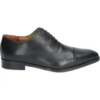 Floris van Bommel veterschoenen zwart uni leer