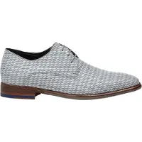 Floris van Bommel Veterschoen 'Netter 12' grijs / wit