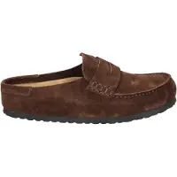 Birkenstock Instappers 'Naples' donkerbruin