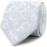 Tresanti stropdas blauw met print