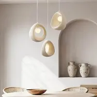 LumenXL Wabi Sabi hanglamp Yoru met 3 lichtpunten incl. G9 lichtbron - zandbeige