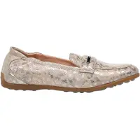 Floris van Bommel Mocassins 'Sitti' greige / zilver
