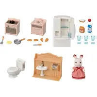 Sylvanian Families Speelset 5449 De gezellige cottage inrichtingsset en mama chocolade konijn