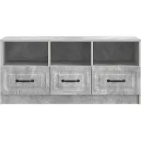 vidaXL TV Kast met lade Betongrijs 102 x 34,5 x 47 cm Bewerkt hout