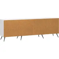 vidaXL TV Kast 150 x 31 x 50 cm Hoogglans Wit Bewerkt hout