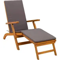 vidaXL Ligstoel die kan leunen en vouwen 2 pcs Grijs 55 x 146 x 91 cm