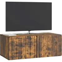 vidaXL Wandmontage TV-kast 78,5 x 41 x 30 cm Gerookt eiken