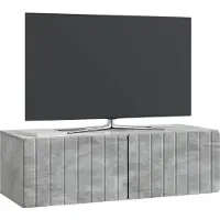 vidaXL Wandmontage TV-kast 98 x 41 x 30 cm Betongrijs Bewerkt hout