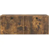 vidaXL Wandmontage TV-kast 78,5 x 31 x 30 cm Gerookt eiken