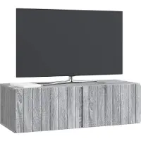 vidaXL Wandmontage TV-kast 98 x 41 x 30 cm Grijs Sonoma Bewerkt hout