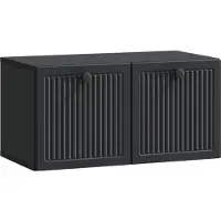 vidaXL Wandmontage TV-kast Zwart 59,5 x 31 x 30 cm Bewerkt hout