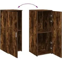 vidaXL Opbergkast 40x45x103,5 cm bewerkt hout gerookt eikenkleur