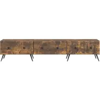 vidaXL TV Kast met lade Gerookt eiken 147 x 34,5 x 30 cm Bewerkt hout