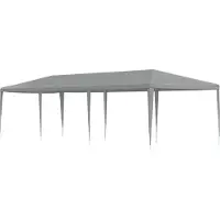 vidaXL - Partytent - Lichtgrijs - 900 - x - 300 - x - 255 - cm - PE - en - staal