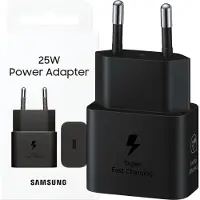 Samsung Originele 25W Power Efficiency Adapter USB-C Adapter - Zonder kabel - Zwart