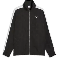 Puma Trainingsjack 'T7' donkergrijs / zwart / wit