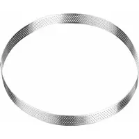 Westmark taartframe – Perfecte taart- en quicheblikken – Uniform bakresultaat dankzij perforatie – Zilver, Ø 20 cm