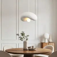 LumenXL Wabi Sabi hanglamp Kawa met wit steeneffect - 40 x 36 cm
