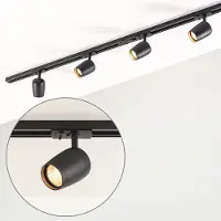 LumenXL Modern 1-fase railsysteem van 1,5 meter met Kimi spots - plafondlamp