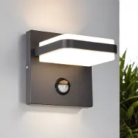 LumenXL Buitenwandlamp Stefano met bewegingssensor - antraciet en geïntegreerde LED