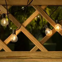 LumenXL Solar lichtsnoer 10 meter 20 kleine ronde lampjes, 3W zonnepaneel (IP20 lampen)