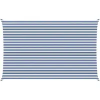 vidaXL Zonneschaduw Blauw en Wit 8 x 5 m 100% Polyester Oxford