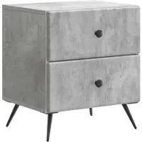 vidaXL Nachtkastje Betongrijs 43 x 34,5 x 47,5 cm Bewerkt hout