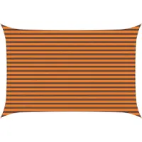 vidaXL Zonneschaduw Oranje en Bruin 4,5 × 3 m 100% Polyester Oxford