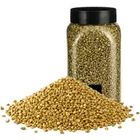 Home & Styling decoratie stenen/granulaat - 4x - 650ml - goud - hobby steentjes