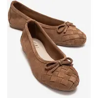 Forever & Always Nopos Leren Cap Toe Ballerina