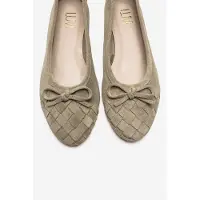 Forever & Always Nopos Leren Cap Toe Ballerina