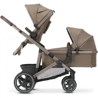 Deryan Evy V2 Kinderwagen - Duo Kinderwagen - Uitbreidbaar - Inclusief reiswieg - Hazel