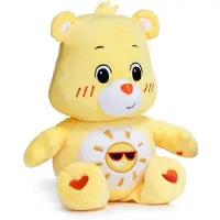 Care Bears / Troetelbeertjes Knuffel Geel 33cm