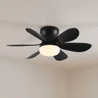 LumenXL Plafondventilator Swift zwart - instelbare kleurtemperatuur