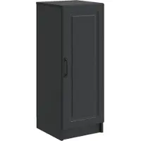 vidaXL Dressoir Zwart 33 x 34,5 x 87 cm Bewerkt hout