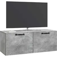 vidaXL Wandmontage TV-kast Betongrijs 78,5 x 31 x 30 cm Bewerkt hout