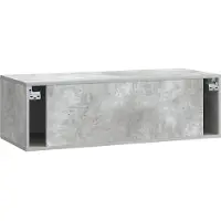 vidaXL Wandmontage TV-kast Betongrijs 99 x 41 x 30 cm Bewerkt hout