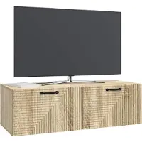 vidaXL Wandmontage TV-kast Sonoma Eiken 98 x 41 x 30 cm Bewerkt hout
