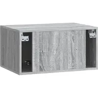 vidaXL Wandmontage TV-kast Grijs sonoma 59,5 x 41 x 30 cm Bewerkt hout