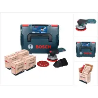 Bosch GEX 18V-125 Professional accu-excentrische schuurmachine 18 V 125 mm borstelloos + 4x Toolbrothers TURTLE schuurset + L-BOXX - zonder accu, zonder oplader