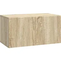 vidaXL Wandmontage TV-kast 59,5 x 31 x 30 cm Sonoma Eiken Bewerkt hout