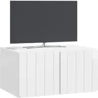 vidaXL Wandmontage TV-kast 59,5 x 41 x 30 cm Hoogglans Wit