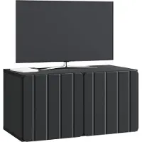 vidaXL Wandmontage TV-kast 59,5 x 31 x 30 cm Zwart Bewerkt hout