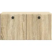 vidaXL Wandmontage TV-kast 59,5 x 31 x 30 cm Sonoma Eiken Bewerkt hout