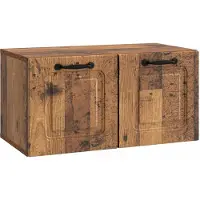 vidaXL Wandmontage TV-kast Oud hout 59,5 x 31 x 30 cm Bewerkt hout