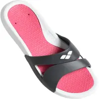 Arena Strand-/badschoen 'Nina' donkergrijs / wit