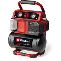 Einhell Accu Compressor TE-AC 18/75 Li OF Solo - Power X-Change - 18 V/Li-ion - Max. 8 bar - 5 L tank - Olievrij - Zuigvermogen 75 l/min - Excl. accu en lader