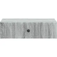 vidaXL Wandgemonteerde Zijtafel Grijs sonoma 59 x 34,5 x 17 cm