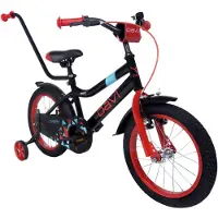 DaviBikes Zippy – Kinderfiets – 16 inch – 1 versnelling – Terugtraprem – 100-130 cm – Zwart – Jongen