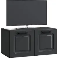 vidaXL Wandmontage TV-kast Zwart 59,5 x 31 x 30 cm Bewerkt hout